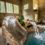 Water Slide Designed for Custom Pool