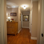 Interior Hallway with Hardwood and Custom Trim