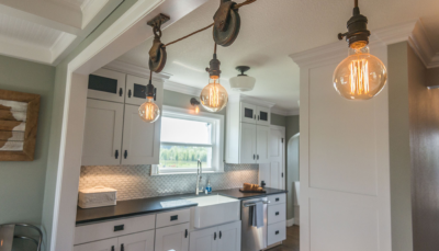 Kitchen Island Light Fixture - A.C.T. Builders